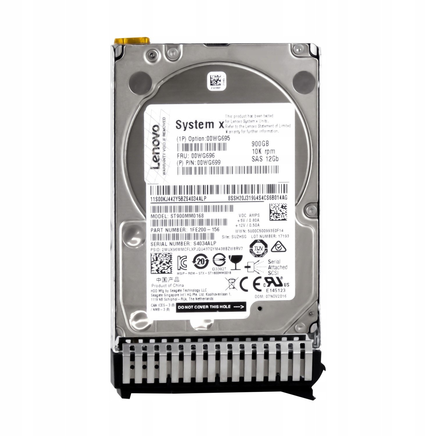 Lenovo 00WG696 00WG699 900GB 10k SAS-3 ST900MM0168