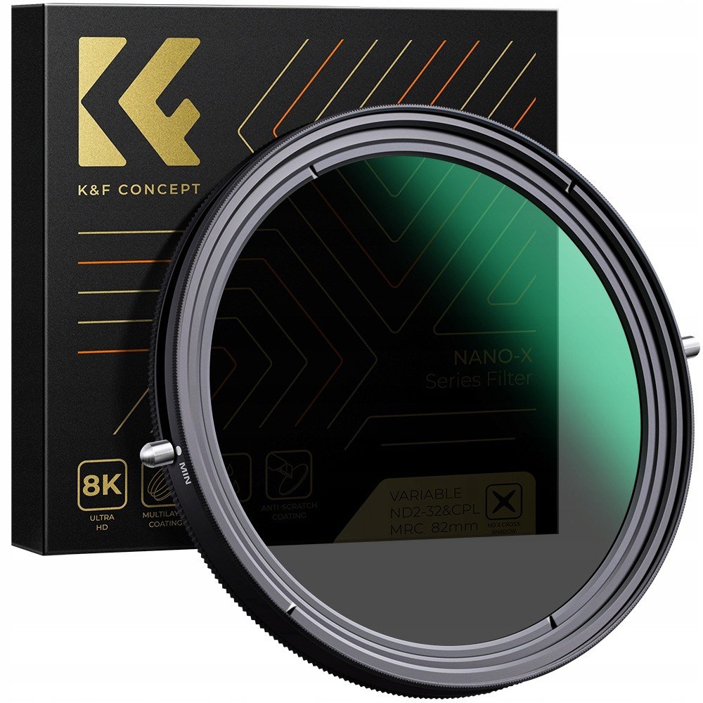 49mm polarizační filtr šedý ND2-32 Nano X K&f