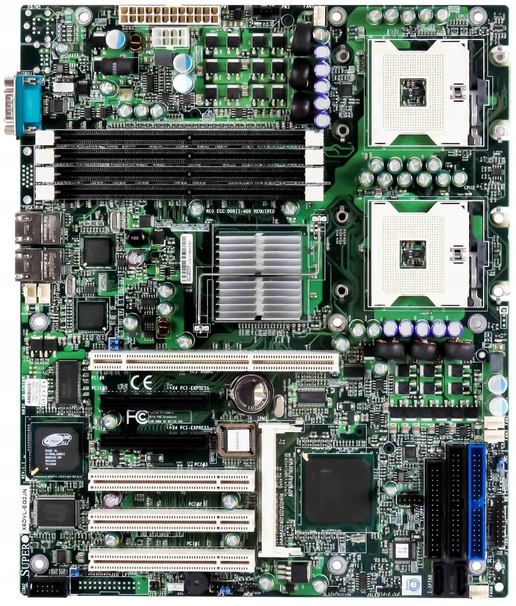Supermicro X6DVL-EG2JN Dual p.604 DDR2 Pci-x PCIe