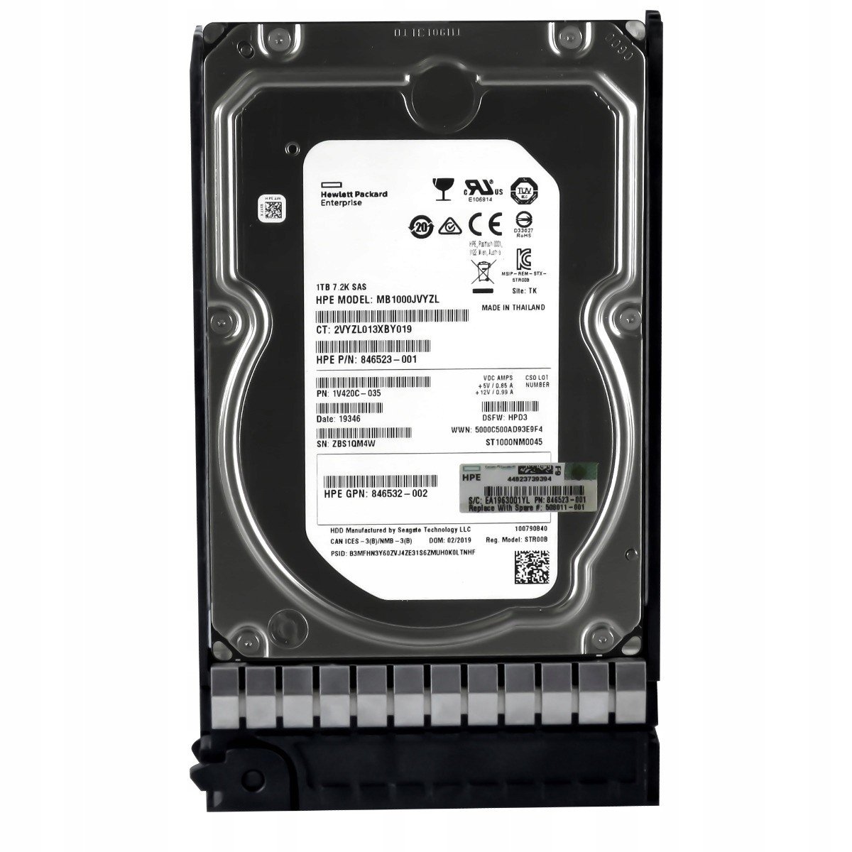 Hp 846523-001 1TB 7,2K 128MB SAS-3 3,5 MB1000JVYZL