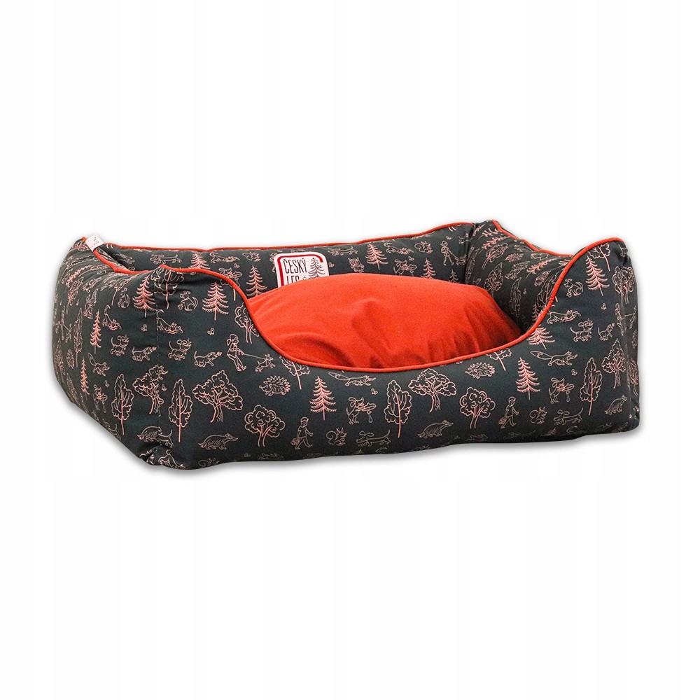 Akinu gauč pro psa odstíny červené 75 cm x 55 cm
