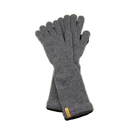 Vlnka Dlouhé vlněné rukavice s kašmírem Vlnka R04 šedá