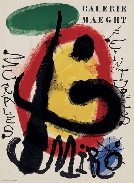 MIGNECO&SMITH Umělecký tisk Murales peintures, Joan Miró, (60 x 80 cm)