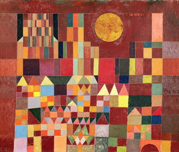 Klee, Paul Klee, Paul - Obrazová reprodukce Castle and Sun, 1928, (40 x 35 cm)