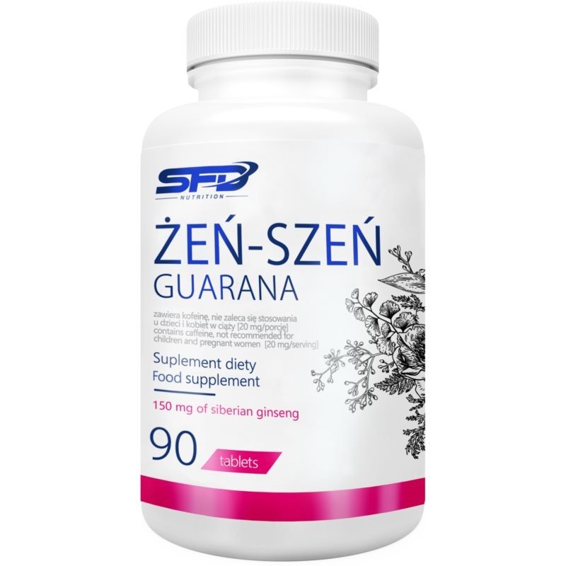 SFD Nutrition Ginseng Guarana podpora koncentrace a duševního výkonu 90 tbl