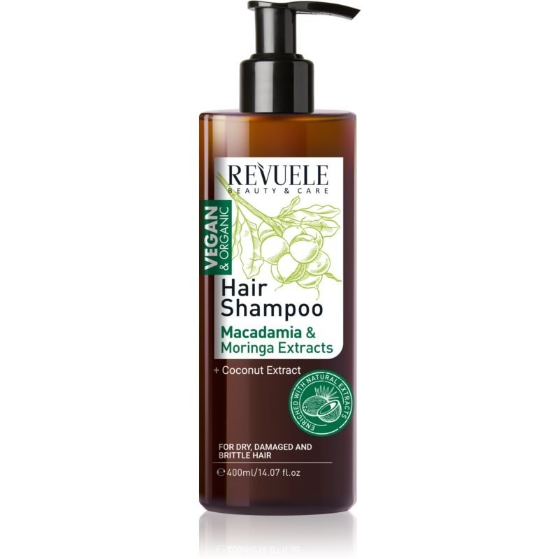 Revuele Vegan & Organic hydratační šampon pro suché a poškozené vlasy 400 ml