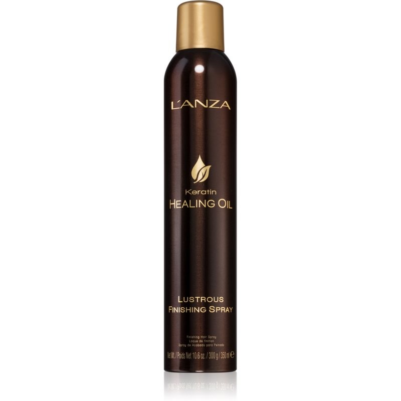 L'anza Keratin Healing Oil Lustrous Finishing Spray lak na vlasy se silnou fixací 350 ml