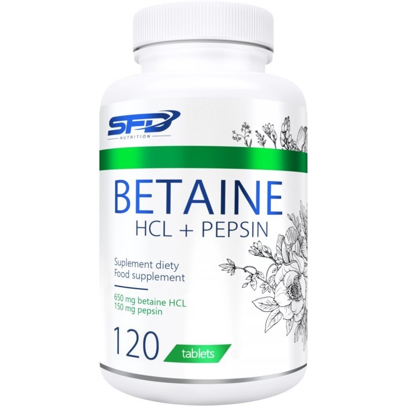 SFD Nutrition Betaine HCl + Pepsin podpora zažívání 120 tbl