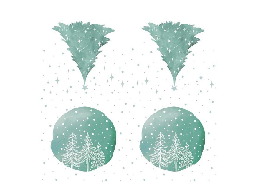 MFP 2011032 Ubrousek P 33x33 vánoční MES101048