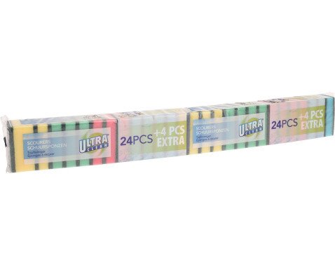 Houbičky na nádobí (28 ks) Ultra Clean, barevné