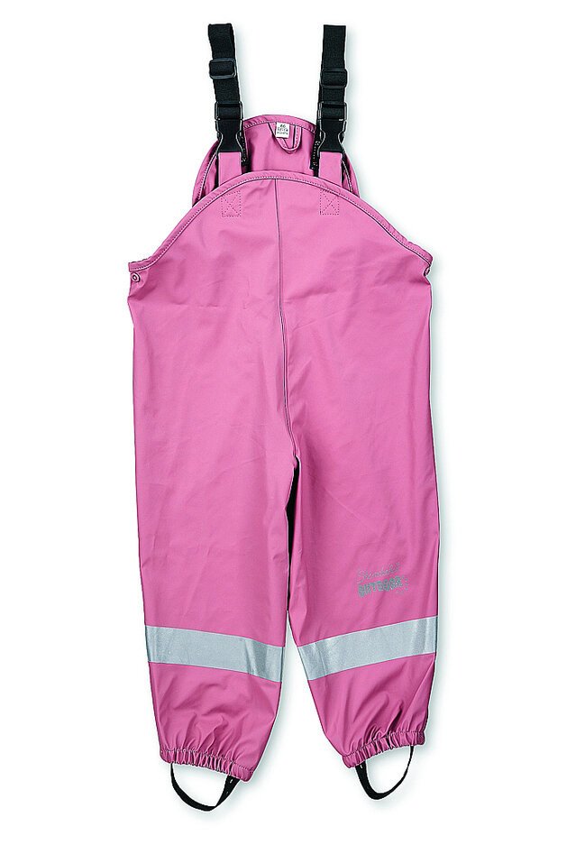 STERNTALER Kalhoty do deště na kšandy s reflexními prvky rosa dívka veľ. 98 cm- 2-3 r