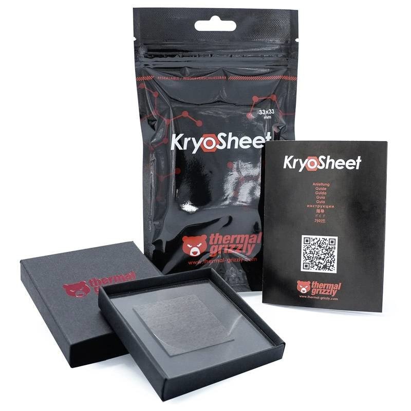 Thermal Grizzly KryoSheet teplovodivá podložka 0.2 mm (d x š) 33 mm x 33 mm