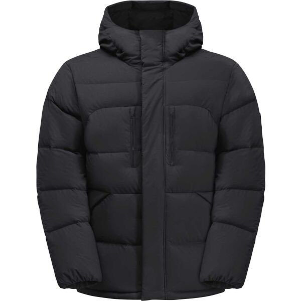 Jack Wolfskin ROEMERTOR M Pánská péřová bunda, černá, velikost M