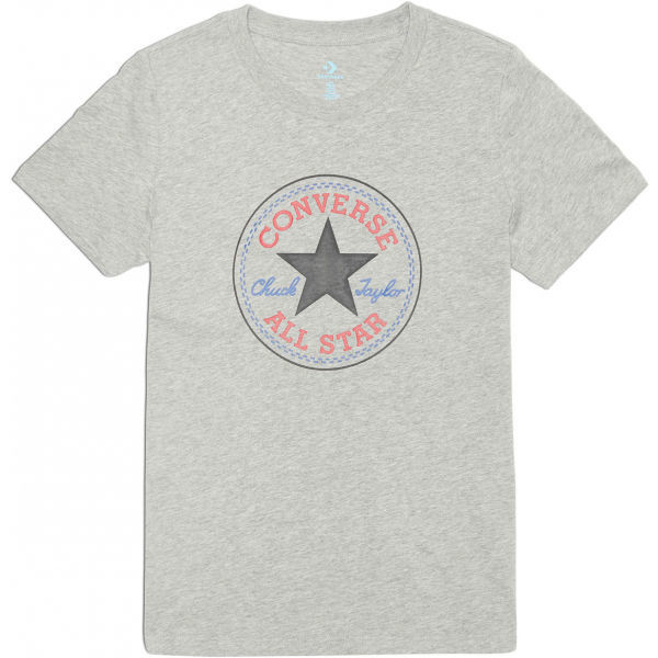 Converse CHUCK PATCH NOVA TEE Dámské tričko, šedá, velikost M
