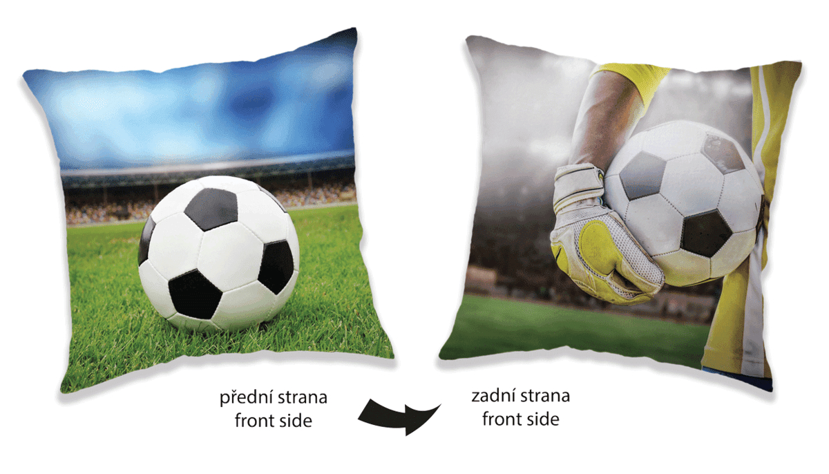 Jerry Fabrics Dekorační polštářek 40x40 - Fotbal