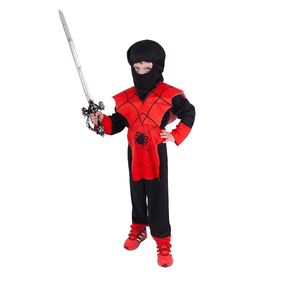 RAPPA Dětský kostým červený Ninja (M) e-obal