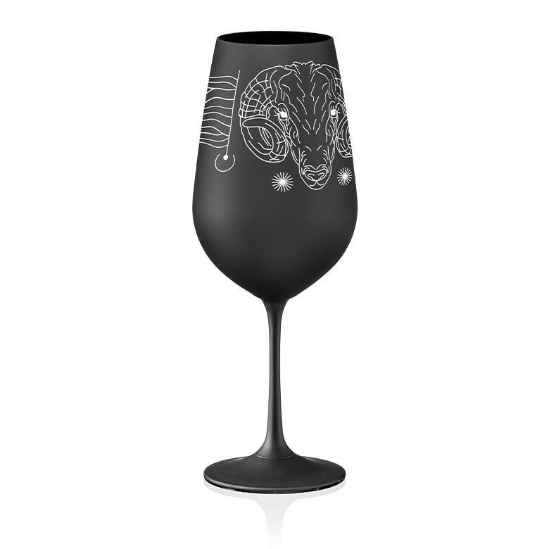Crystalex sklenička na víno Beran Černá 550 ml 1KS