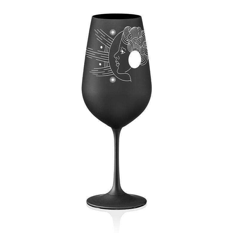 Crystalex sklenička na víno Panna Černá 550 ml 1KS