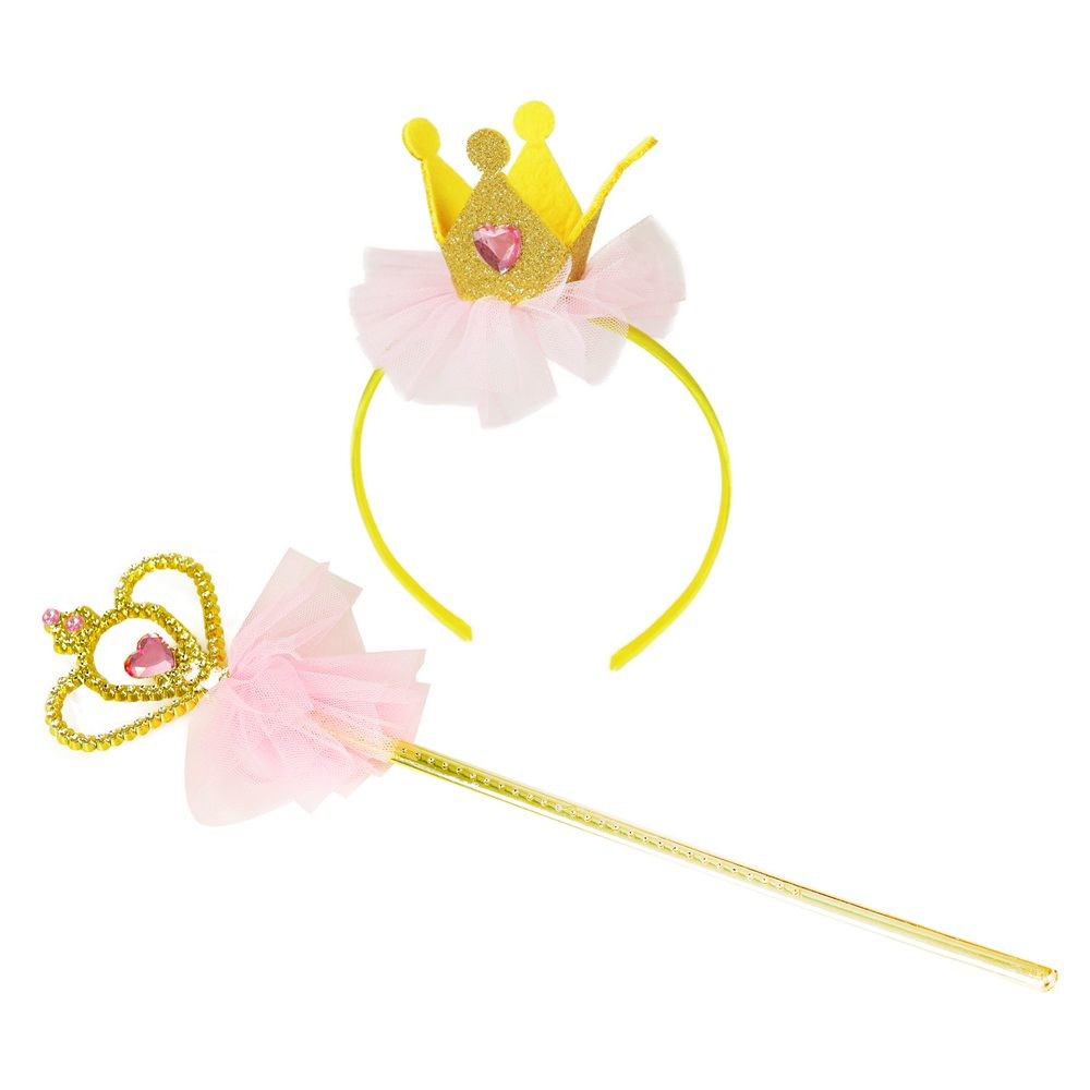 RAPPA Čelenka princezna s korunkou a hůlkou