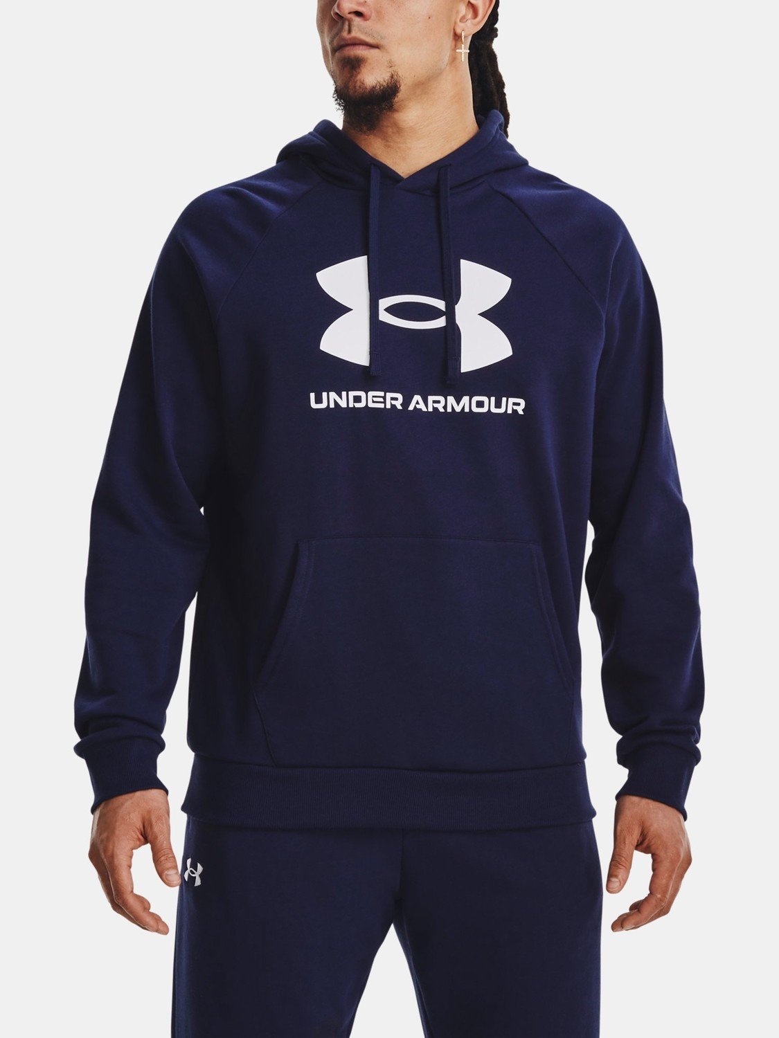 Under Armour Mikina UA Rival Fleece Logo HD-BLU - Pánské