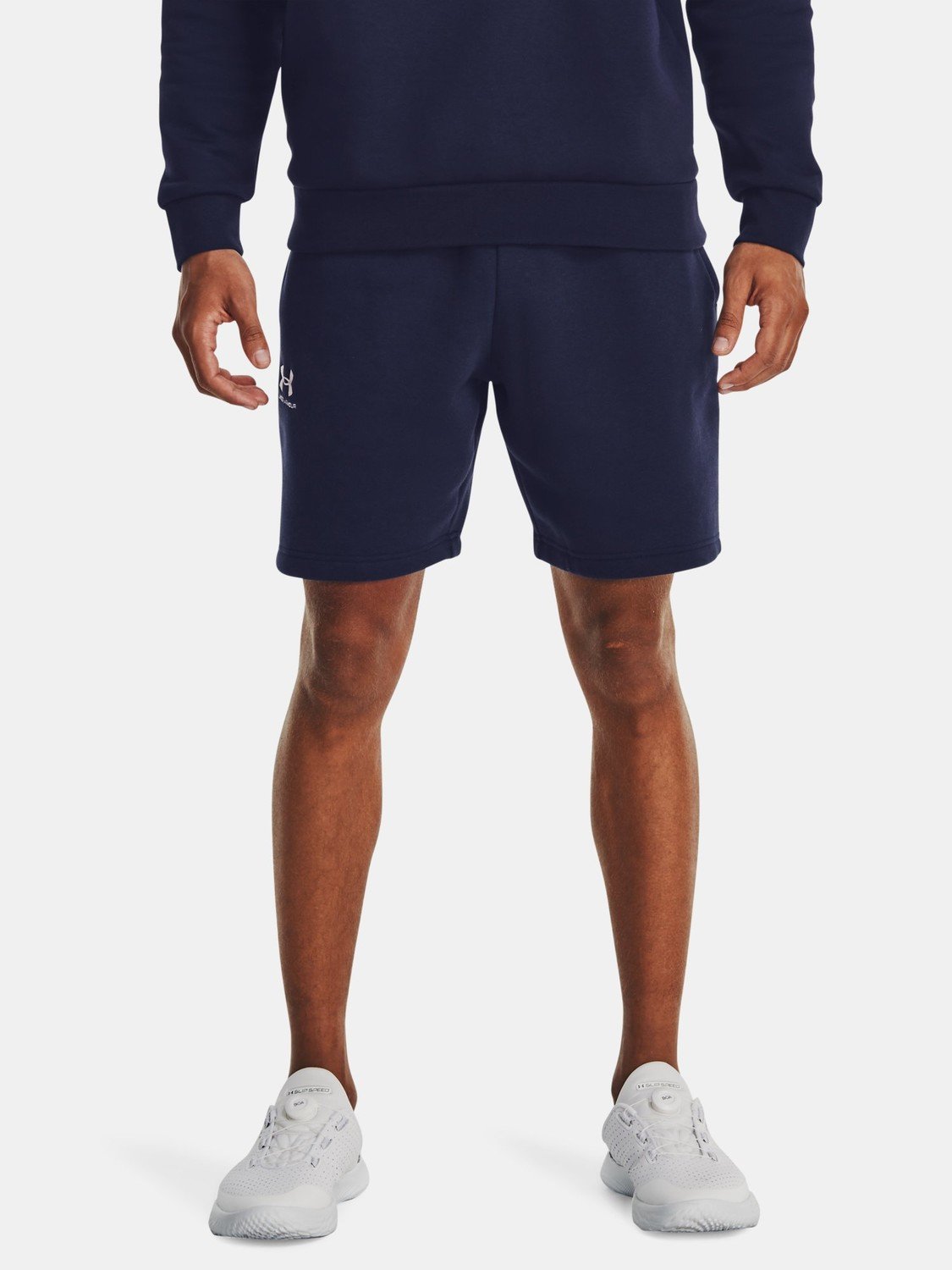 Under Armour Kraťasy UA Essential Fleece Shorts-BLU - Pánské