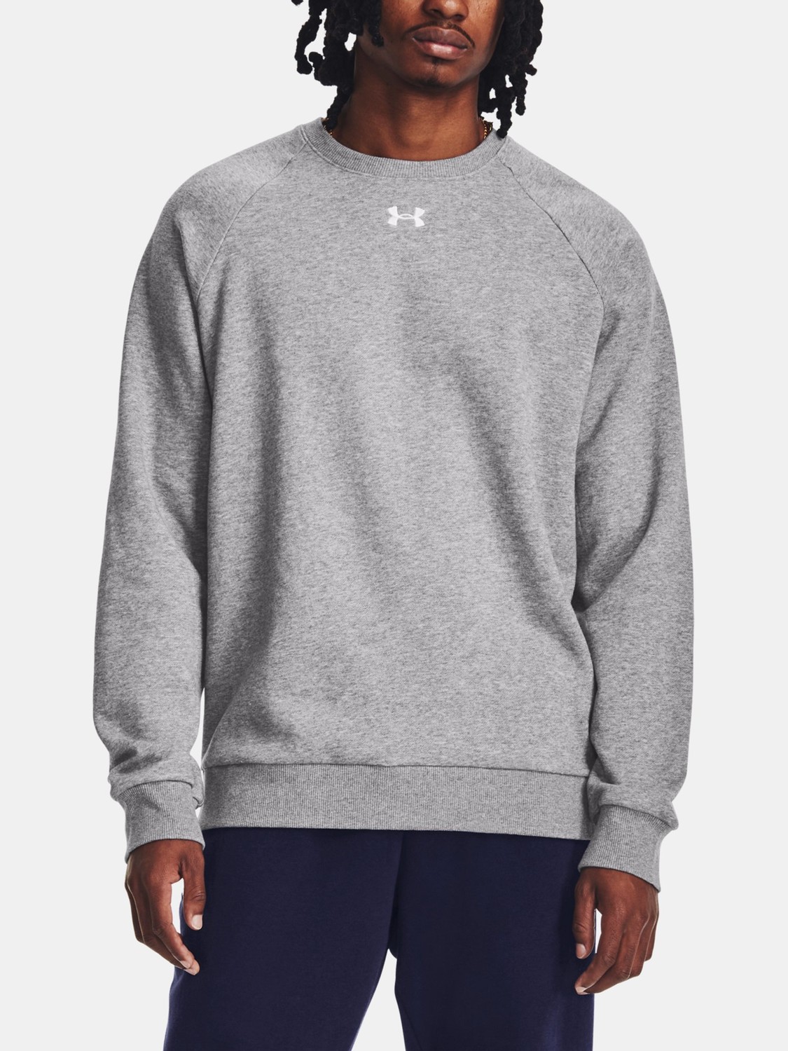 Under Armour Mikina UA Rival Fleece Crew-GRY - Pánské