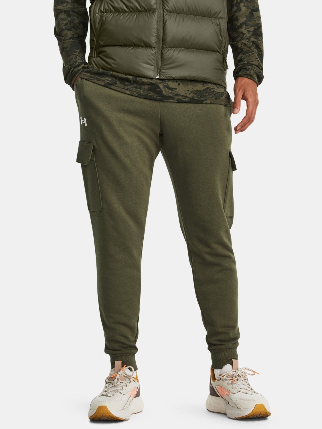 Under Armour Tepláky UA Rival Fleece Cargo Jogger-GRN - Pánské