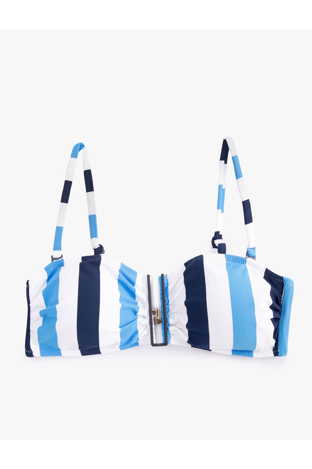 Koton Strapless Bikini Tops with Metal Accessories and Detachable Straps.