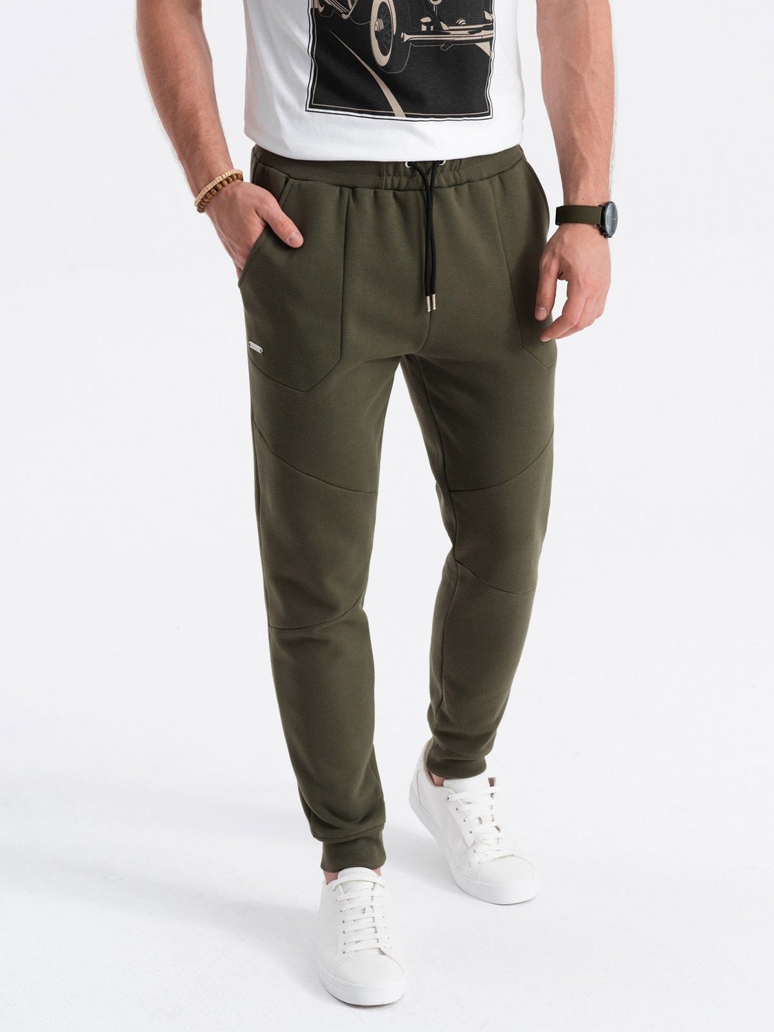 Ombre Men's sweatpants joggers - olive