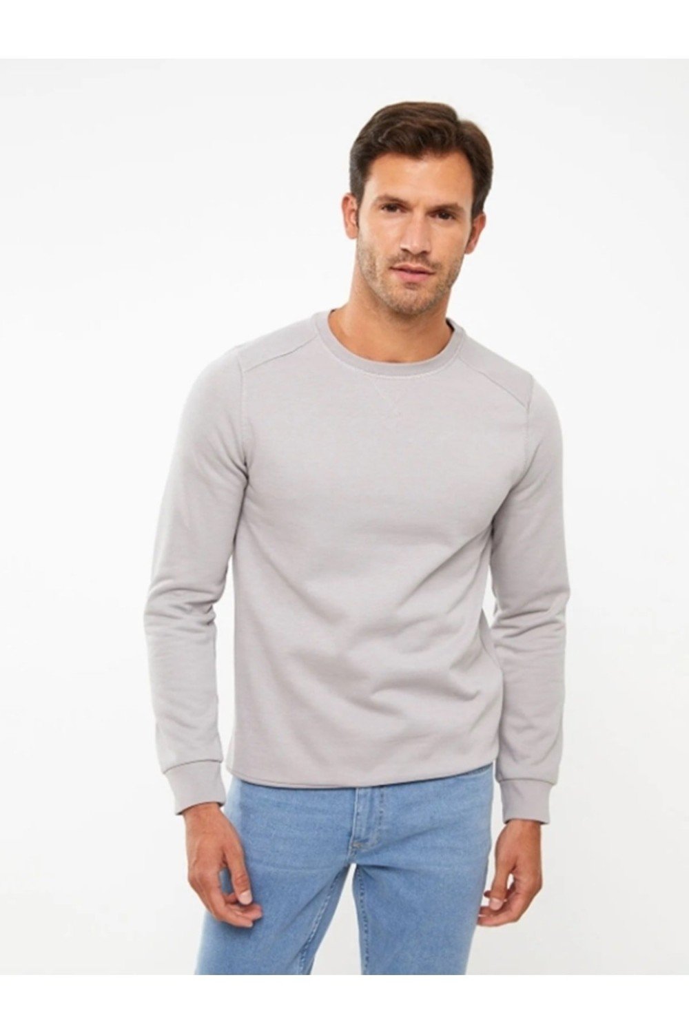 LC Waikiki Basic Crew Neck Long Sleeve Men's Sweatshirt.