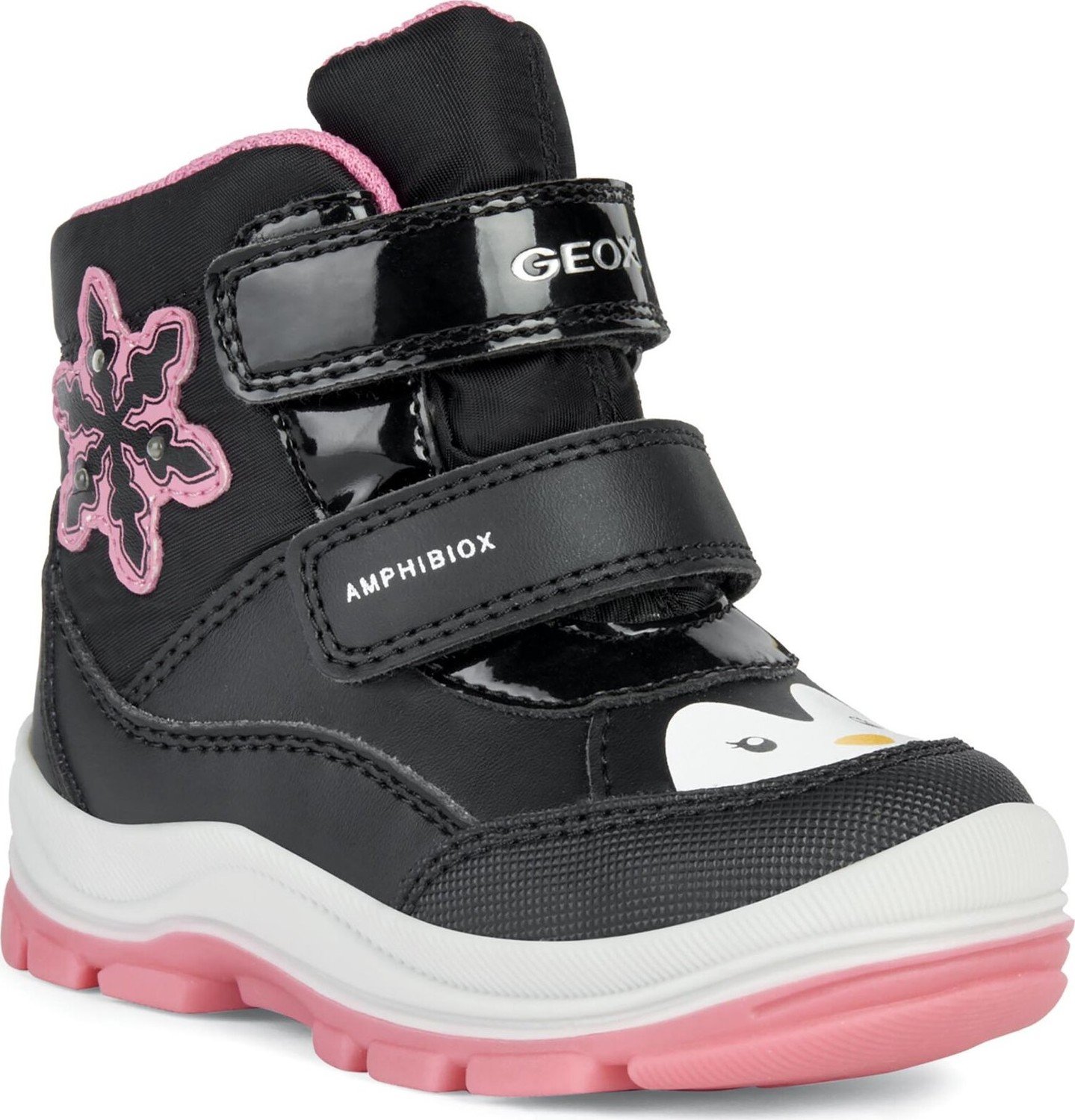 Kozačky Geox B Flanfil Girl B Abx B363WA 054FU C0922 M Black/Fuchsia