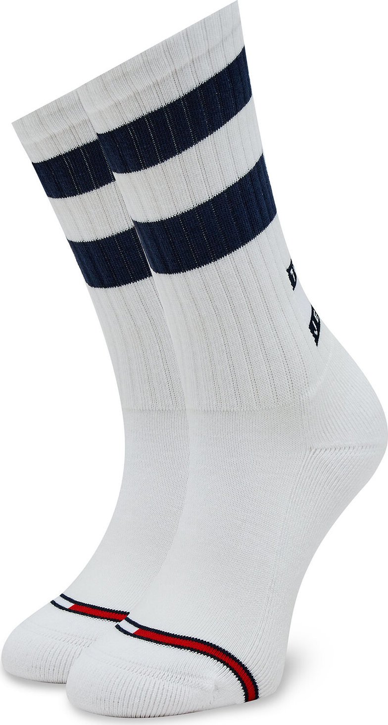 Klasické ponožky Unisex Tommy Hilfiger 701225510 White/Navy 001