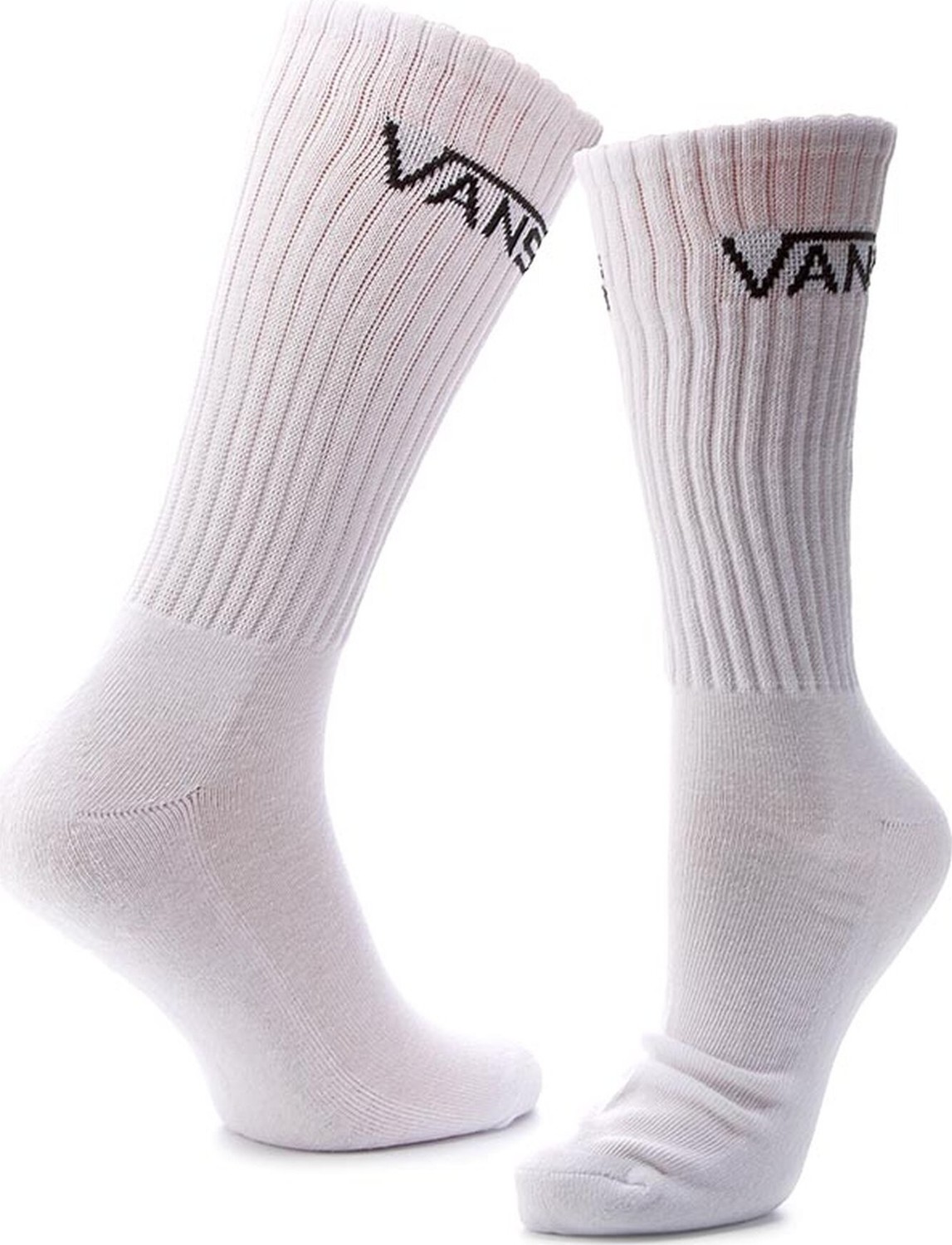 Sada 3 párů pánských vysokých ponožek Vans Mn Classic Crew 9.5 VN000XSEWHT White