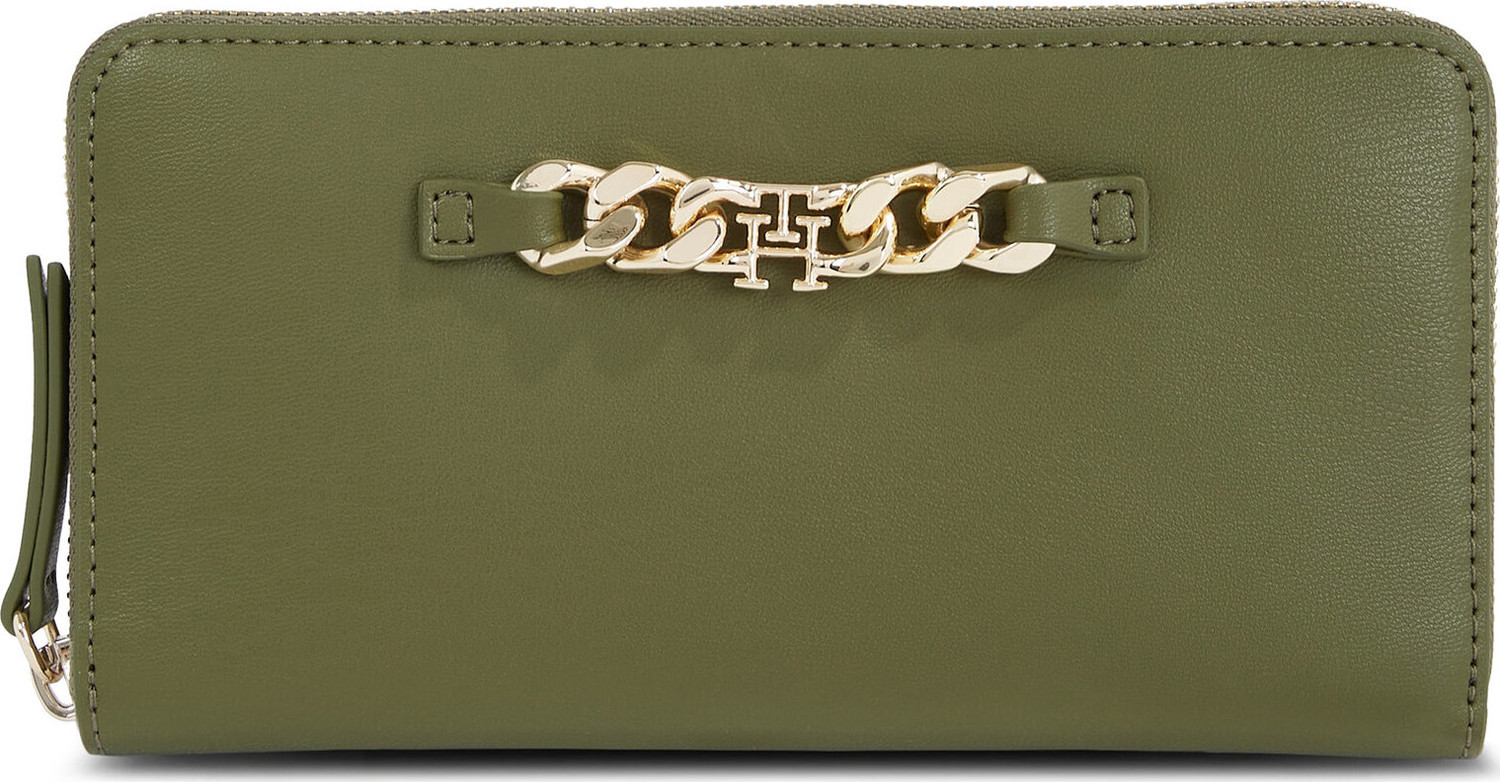 Dámská peněženka Tommy Hilfiger Th Luxe Large Za AW0AW15608 Putting Green MS2