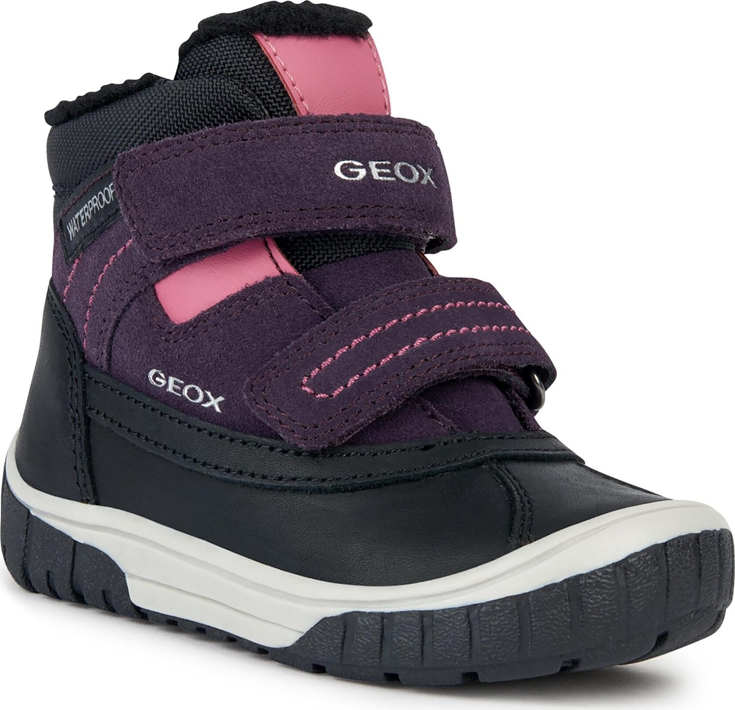 Kotníková obuv Geox B Omar Girl Wpf B262LD 022FU C9233 M Black/Violet
