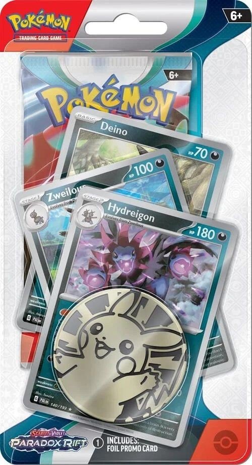 Pokémon TCG: Scarlet & Violet Paradox Rift - Premium Check Lane Blister - Hydreigon