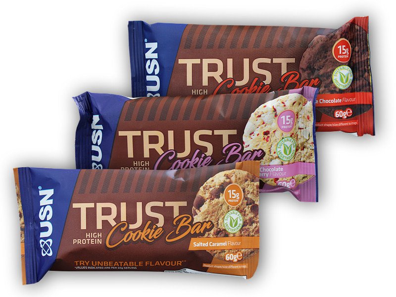 USN Trust high protein cookie bar 60g Varianta: salted caramel