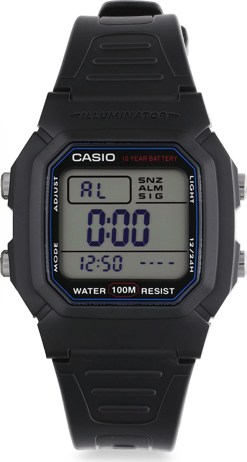 Hodinky Casio W-800H-1AVEF Black/Black