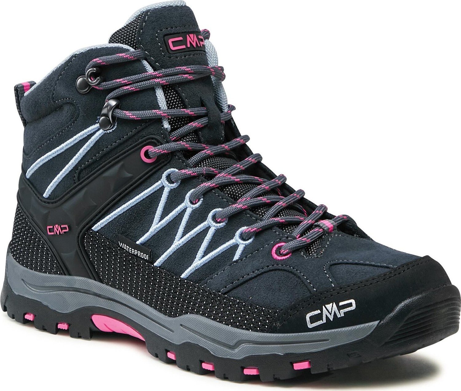 Trekingová obuv CMP Kids Rigel Mid Trekking Shoe Wp 3Q12944J Titanio/Skyway 66UM