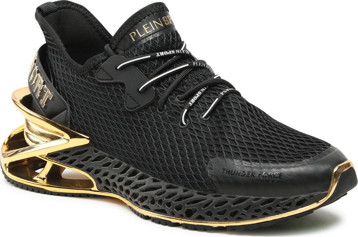 Sneakersy Plein Sport The Scratch FABS USC0335 PTE003N Black/Gold 0216