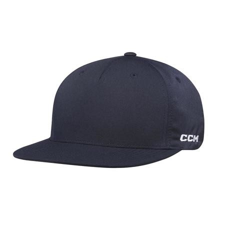 CCM Kšiltovka Team Flatbrim Snapback SR, tmavě modrá, Senior