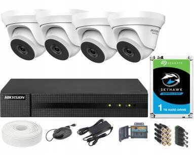 4Mpx monitorovací sada, IR40m, Hikvision