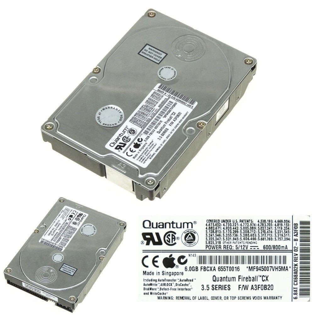 Quantum CX68A02K 10GB Ata 5400 Rpm 512KB 3.5''