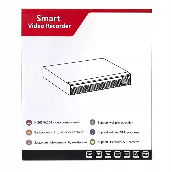 Záznamník Gise pro 4 analogové kamery GS-M1004NH