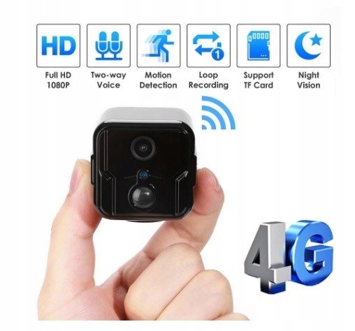 Mini Gsm kamera 4G Lte bezdrátová aku 6200mAh