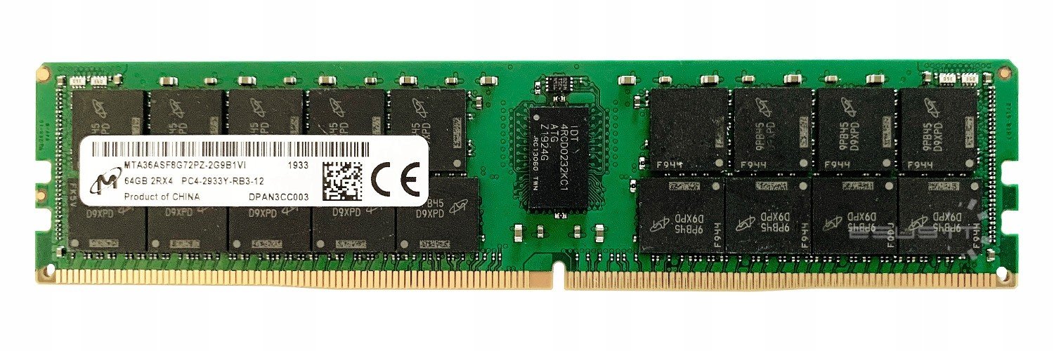 Ram Micron 64GB DDR4 Ecc Reg MTA36ASF8G72PZ-2G9