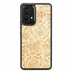 Dřevěné Pouzdro Pro Samsung Galaxy A13 4G Růže Case