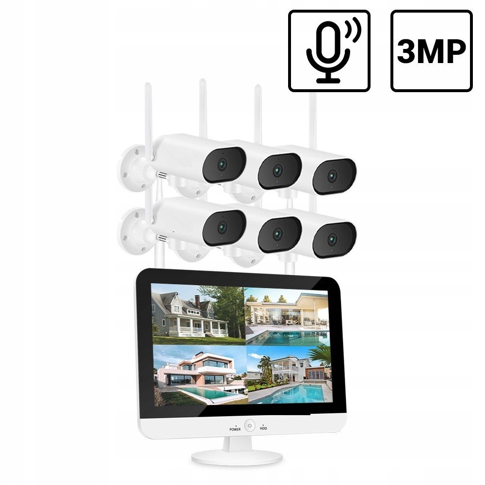 Sada Wifi Kamer S LCD Cam Set 3MPX Audio