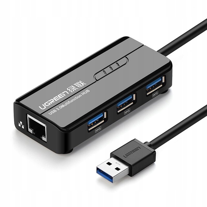 Usb hub Ugreen 20265 Hub 3x Usb RJ45