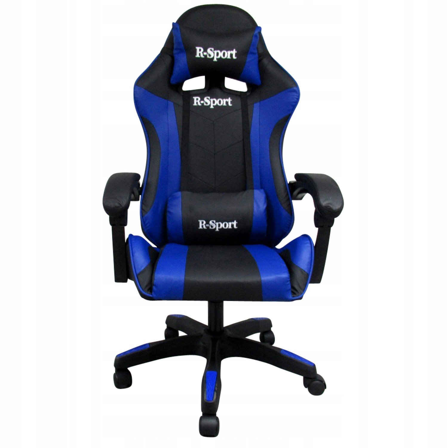 R-Sport Herní židle K3 masážní přístroj Modro-če